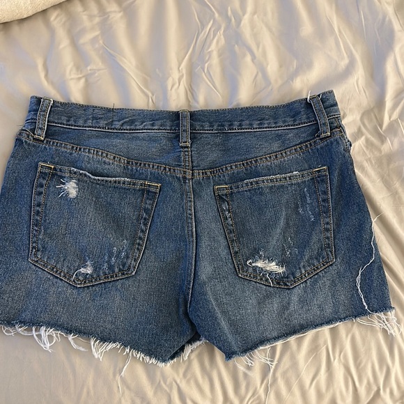 Urban Outfitters Light Blue Distressed Jean Shorts - Picture 4 of 8